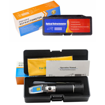 Optisk mjölkrefraktometer LED-RHB-611 med skyddsfodral och tillbehör